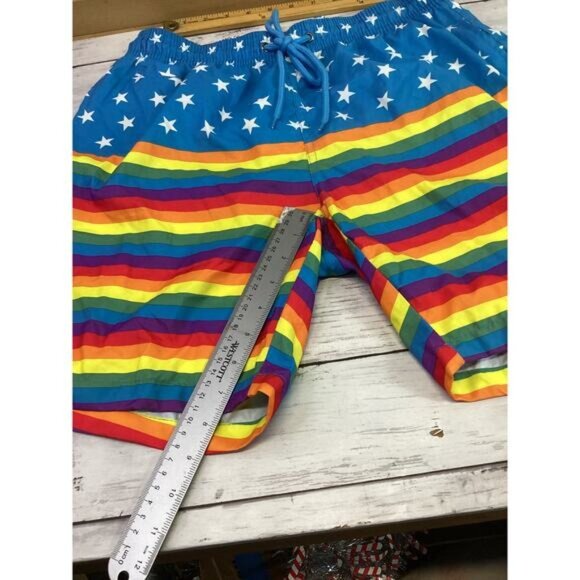 cowgirl argyle boho cozy grandpa dad Free Planet Shorts Mens Medium - Picture 4 of 4